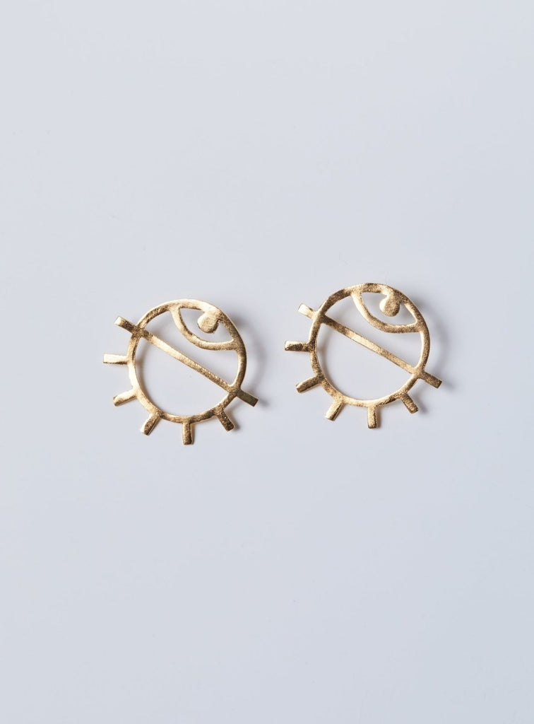 Par Ici Medium Eye Stud Earrings (In - Store) - Victoire BoutiquePar IciEarrings Ottawa Boutique Shopping Clothing