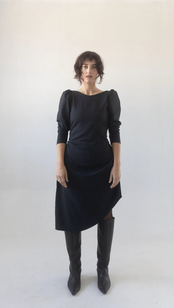 Rightful Owner Clara Dress (Black Wool) - Victoire BoutiqueRightful OwnerDresses Ottawa Boutique Shopping Clothing