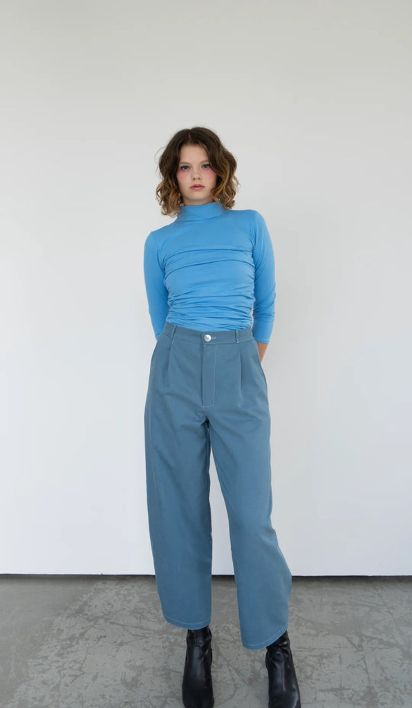 Rightful Owner Corset Turtleneck (Blue) - Victoire BoutiqueRightful OwnerTops Ottawa Boutique Shopping Clothing