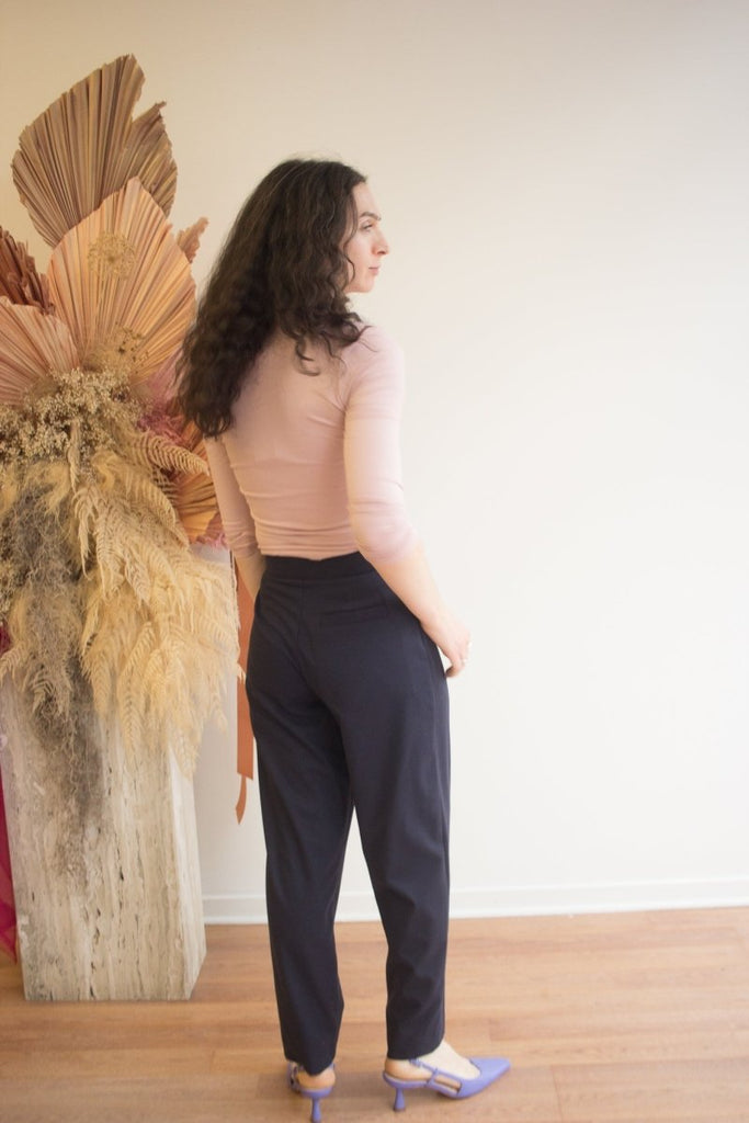 Rightful Owner Corset Turtleneck (Blush Pink) - Victoire BoutiqueRightful OwnerTops Ottawa Boutique Shopping Clothing