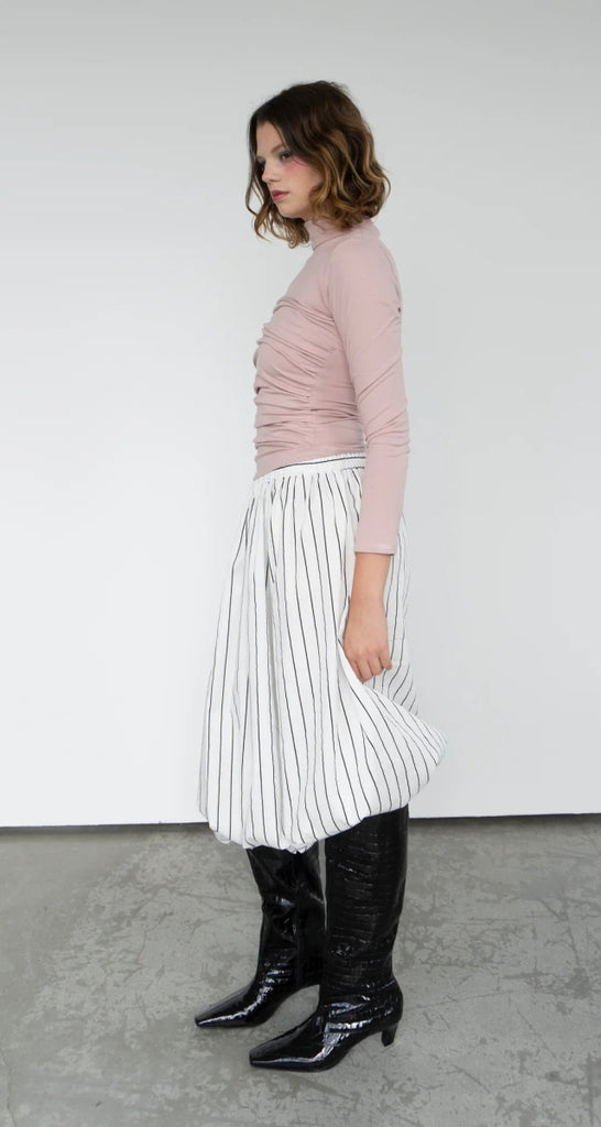 Rightful Owner Corset Turtleneck (Blush Pink) - Victoire BoutiqueRightful OwnerTops Ottawa Boutique Shopping Clothing