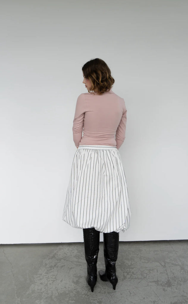 Rightful Owner Corset Turtleneck (Blush Pink) - Victoire BoutiqueRightful OwnerTops Ottawa Boutique Shopping Clothing