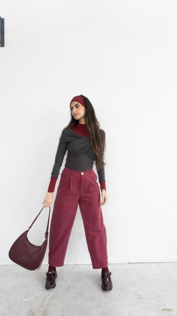 Rightful Owner Franny Bag (Burgundy) - Victoire BoutiqueRightful OwnerBags Ottawa Boutique Shopping Clothing