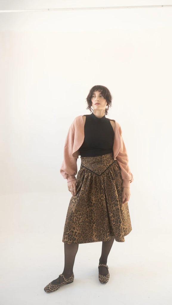 Rightful Owner Magdala Skirt (Leopard) - Victoire BoutiqueRightful OwnerSkirts Ottawa Boutique Shopping Clothing