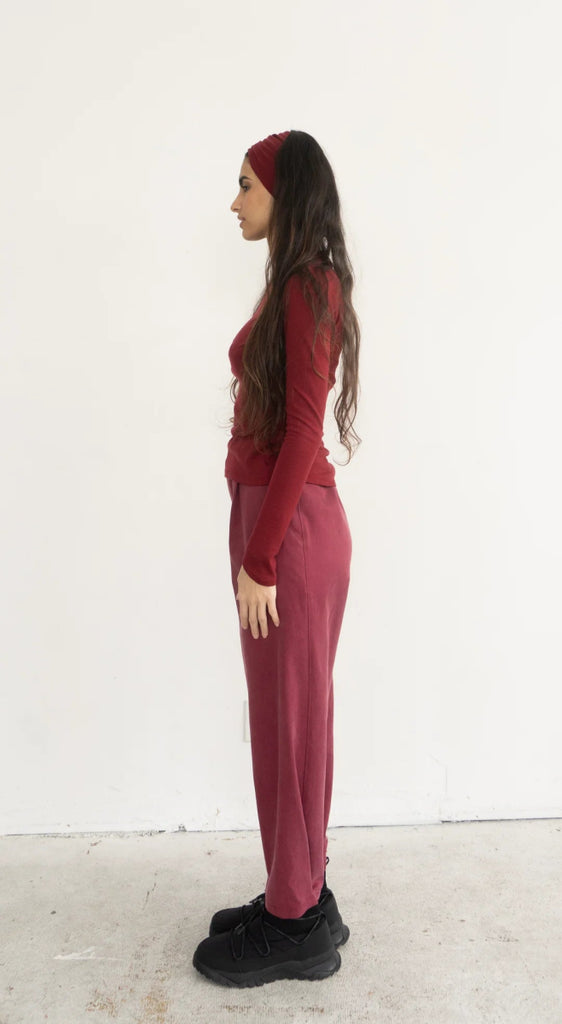Rightful Owner Merino Wool Base Layer (Burgundy) - Victoire BoutiqueRightful OwnerTops Ottawa Boutique Shopping Clothing