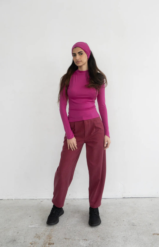 Rightful Owner Merino Wool Base Layer (Pink) - Victoire BoutiqueRightful OwnerTops Ottawa Boutique Shopping Clothing
