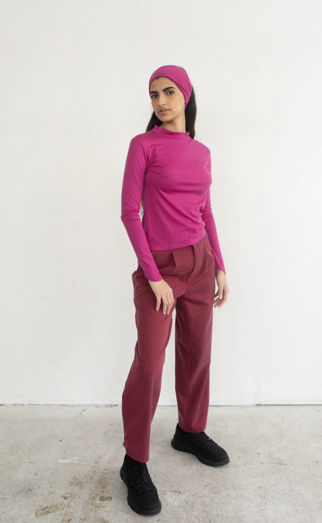 Rightful Owner Merino Wool Base Layer (Pink) - Victoire BoutiqueRightful OwnerTops Ottawa Boutique Shopping Clothing