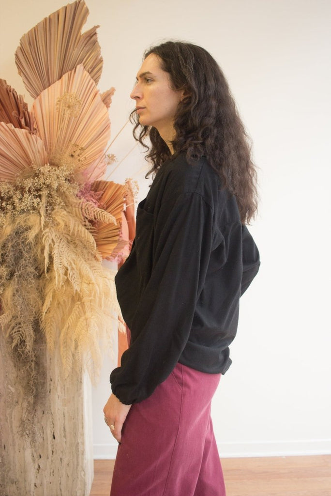 Rightful Owner Tucked Trouser (Merlot) - Victoire BoutiqueRightful OwnerPants Ottawa Boutique Shopping Clothing