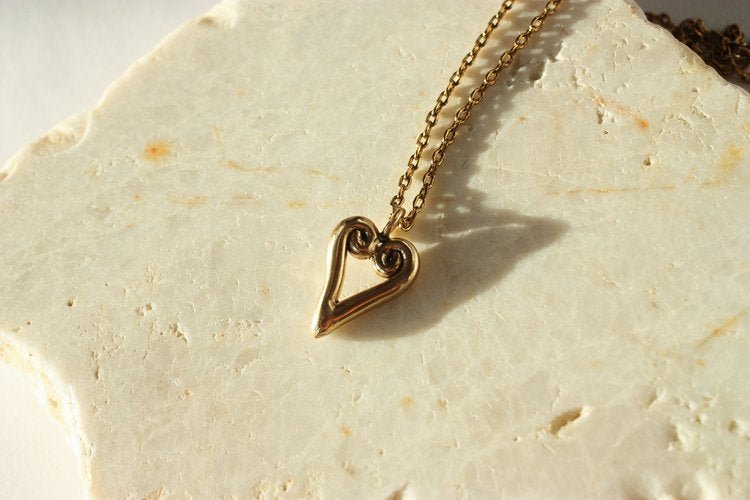 Rowe Tenderheart Necklace (Brass or Silver) - Victoire BoutiqueRoweNecklace Ottawa Boutique Shopping Clothing