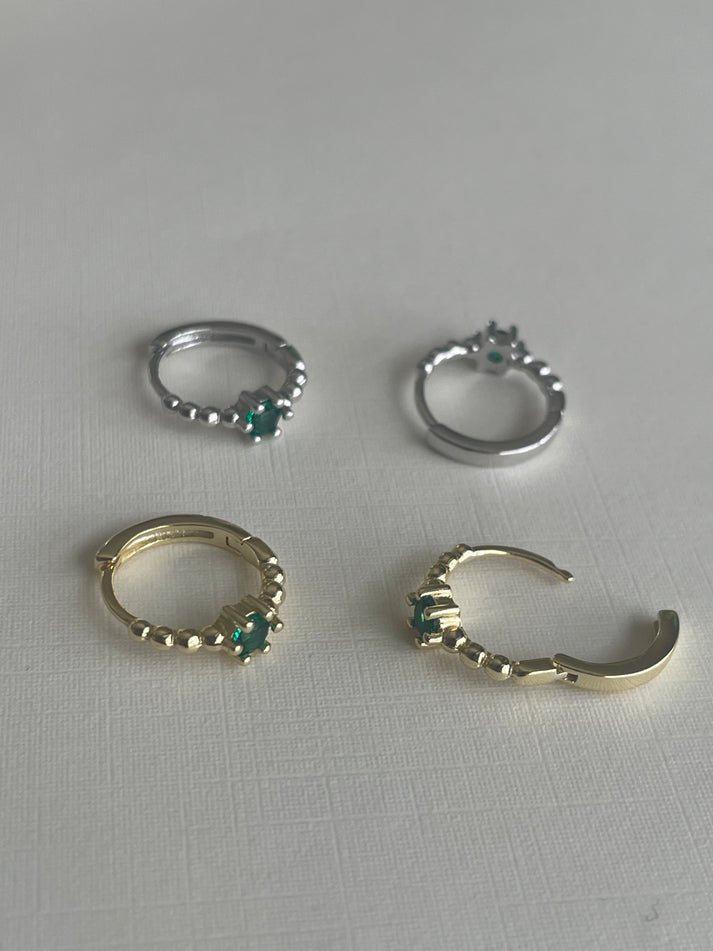 Second Aura In Bloom Huggies (Gold or Silver) - Victoire BoutiqueSecond AuraEarrings Ottawa Boutique Shopping Clothing