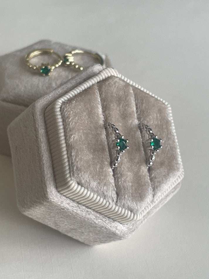 Second Aura In Bloom Huggies (Gold or Silver) - Victoire BoutiqueSecond AuraEarrings Ottawa Boutique Shopping Clothing