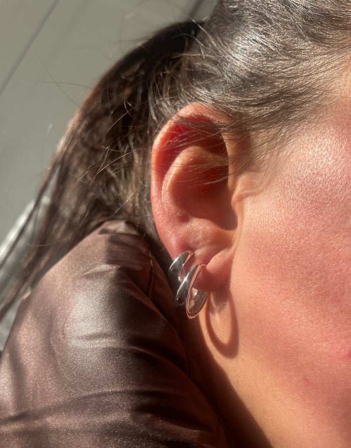 Second Aura XL Dome Hoops - Victoire BoutiqueSecond AuraEarrings Ottawa Boutique Shopping Clothing