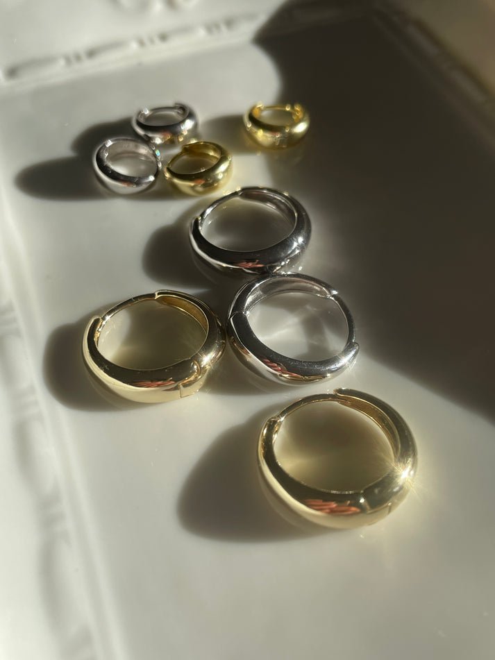 Second Aura XL Dome Hoops - Victoire BoutiqueSecond AuraEarrings Ottawa Boutique Shopping Clothing