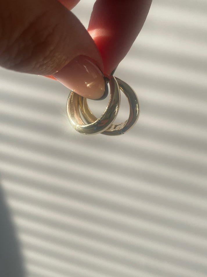 Second Aura XL Dome Hoops - Victoire BoutiqueSecond AuraEarrings Ottawa Boutique Shopping Clothing