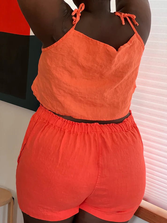 Shelter Eva Shorts (Tangerine) - Victoire BoutiqueShelterBottoms Ottawa Boutique Shopping Clothing