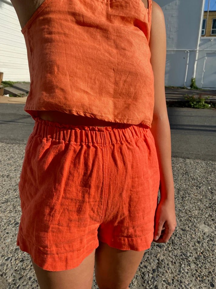 Shelter Eva Shorts (Tangerine) - Victoire BoutiqueShelterBottoms Ottawa Boutique Shopping Clothing