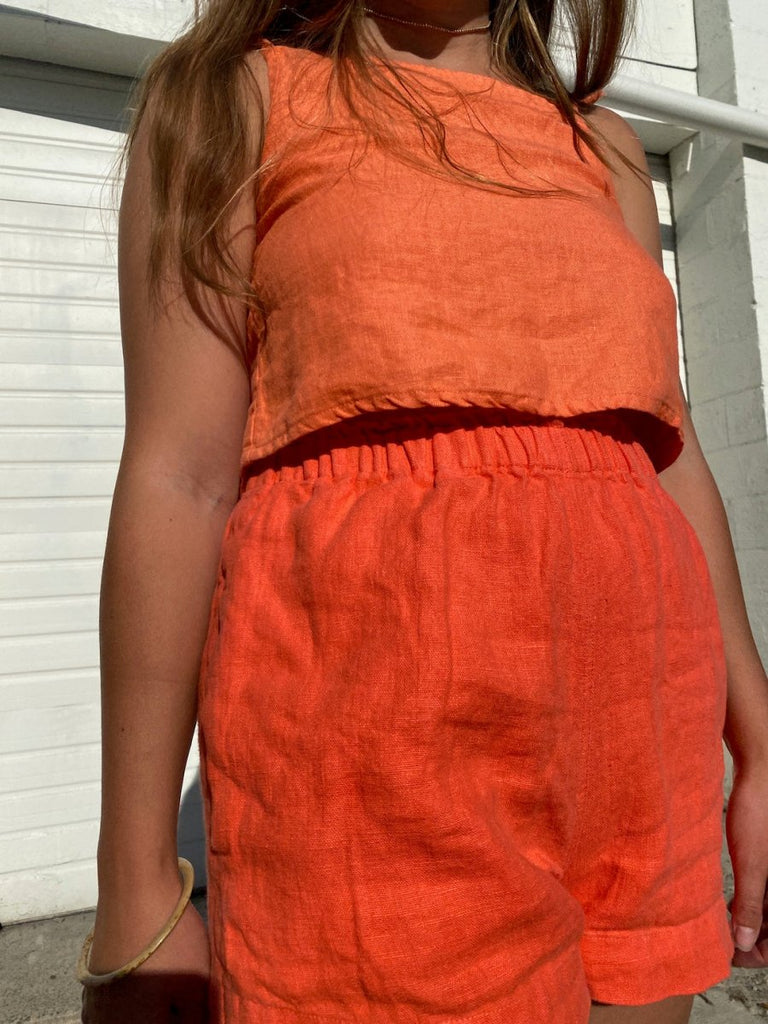 Shelter Kai Tank (Tangerine) - Victoire BoutiqueShelterTops Ottawa Boutique Shopping Clothing