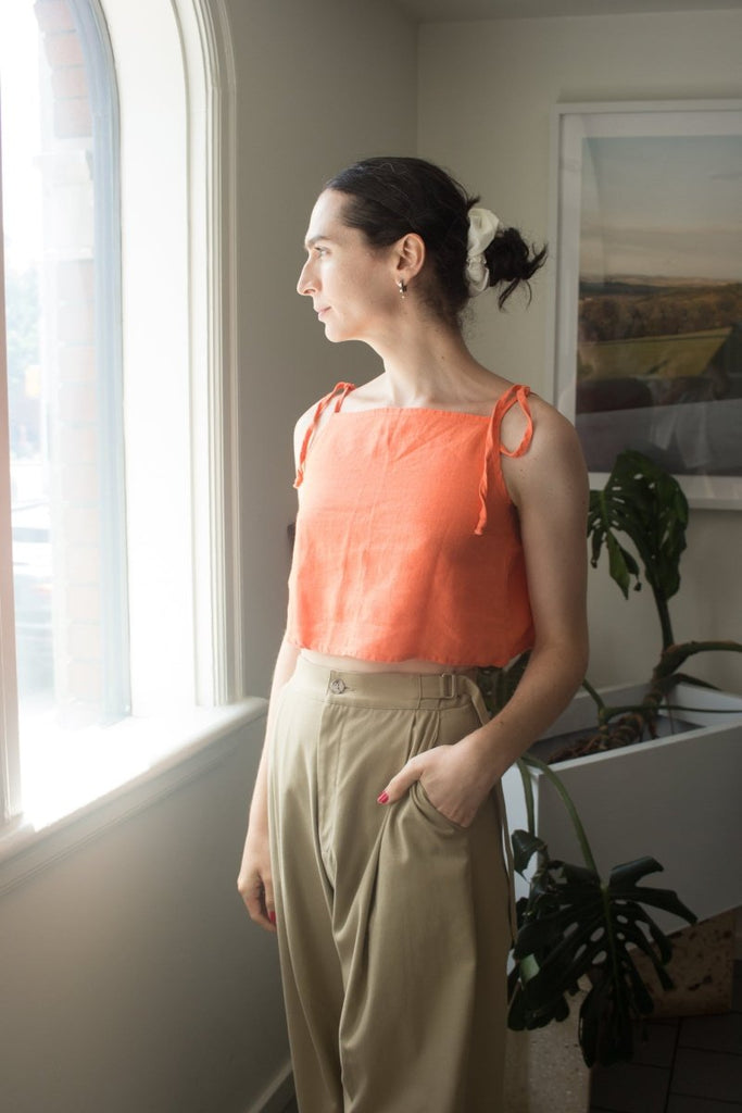 Shelter Kai Tank (Tangerine) - Victoire BoutiqueShelterTops Ottawa Boutique Shopping Clothing