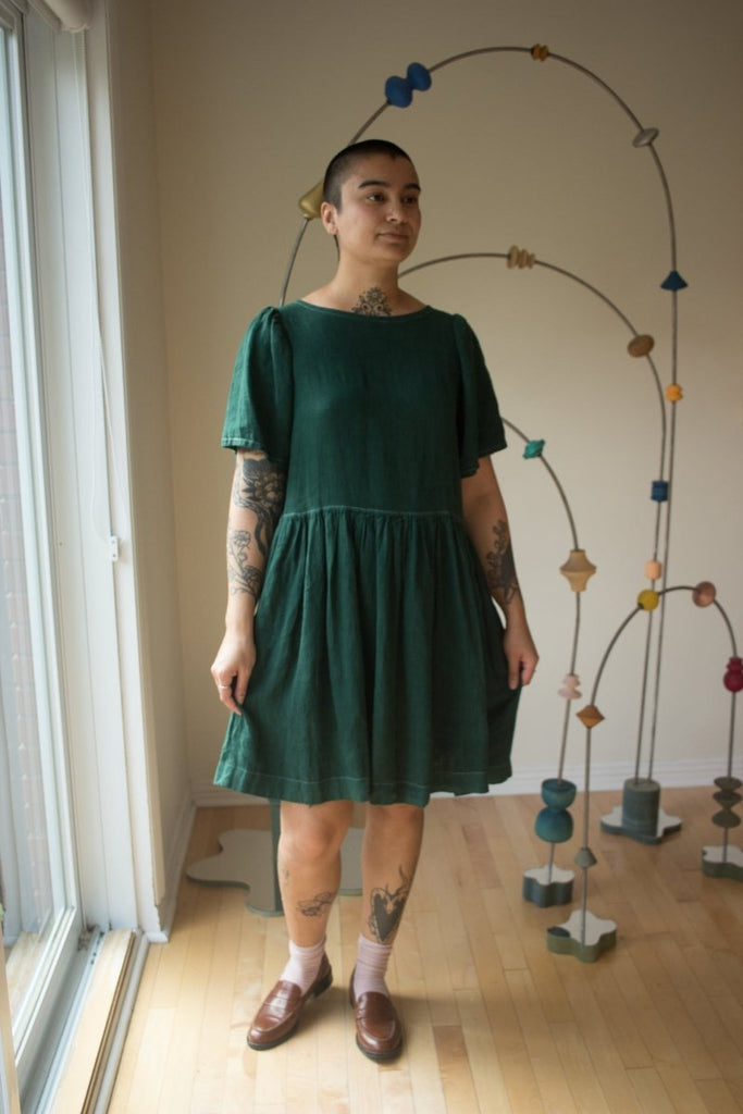 Shelter Mini Agnes Dress (Pine) - Victoire BoutiqueShelterDresses Ottawa Boutique Shopping Clothing