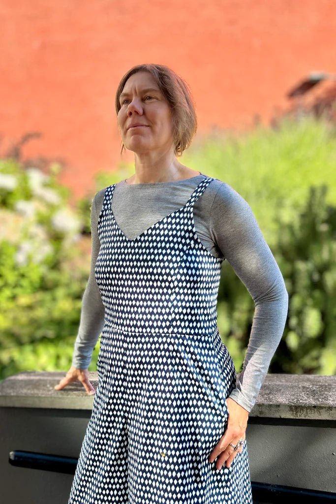 Smoking Lily Nanette Top (Grey Microstripe) - Victoire BoutiqueSmoking LilyShirts & Tops Ottawa Boutique Shopping Clothing