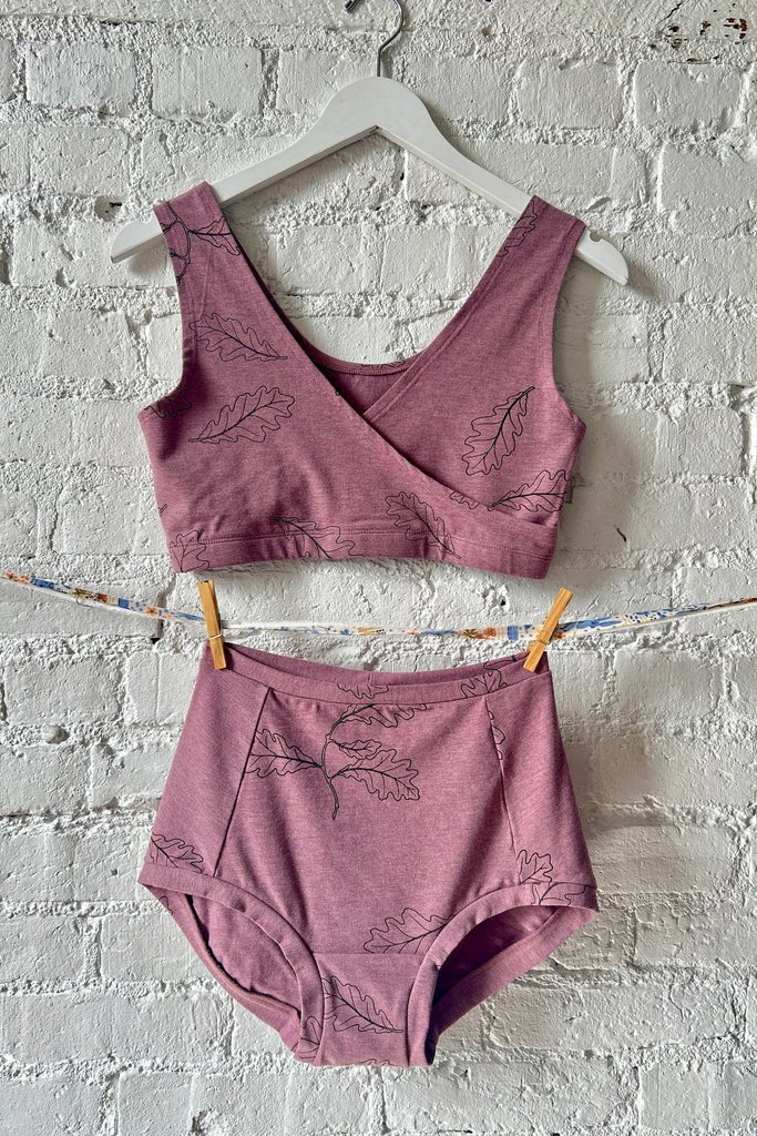 Smoking Lily Overlovelies Underwear (Rose Brown Oak Leaves) - Victoire BoutiqueSmoking LilyLingerie Ottawa Boutique Shopping Clothing