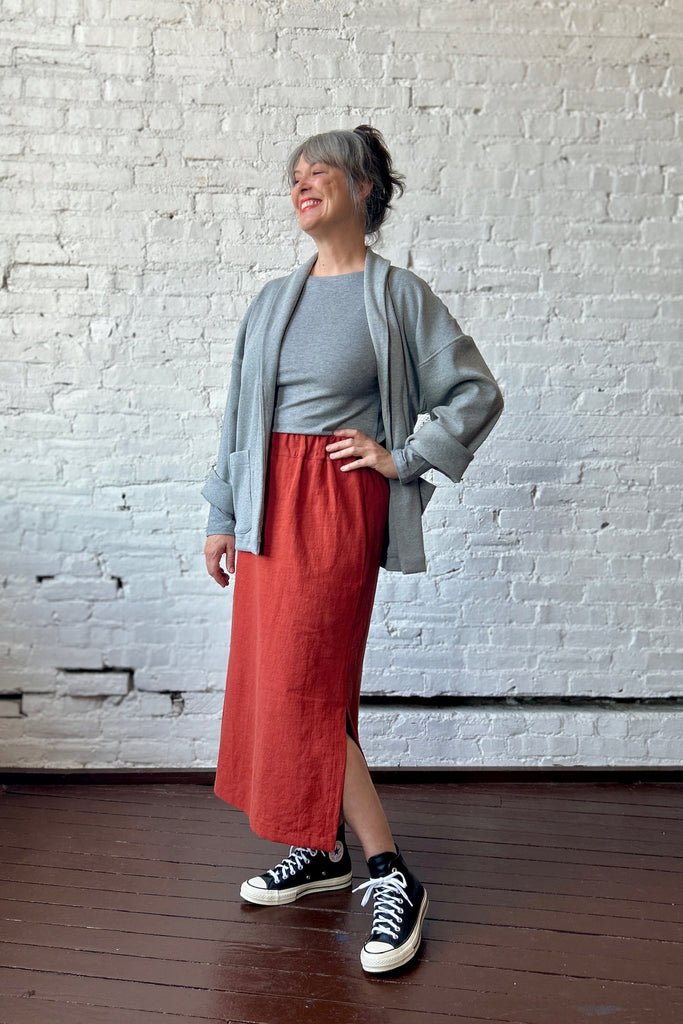 Smoking Lily The Narrows Skirt (Burnt Orange) - Victoire BoutiqueSmoking LilySkirts Ottawa Boutique Shopping Clothing