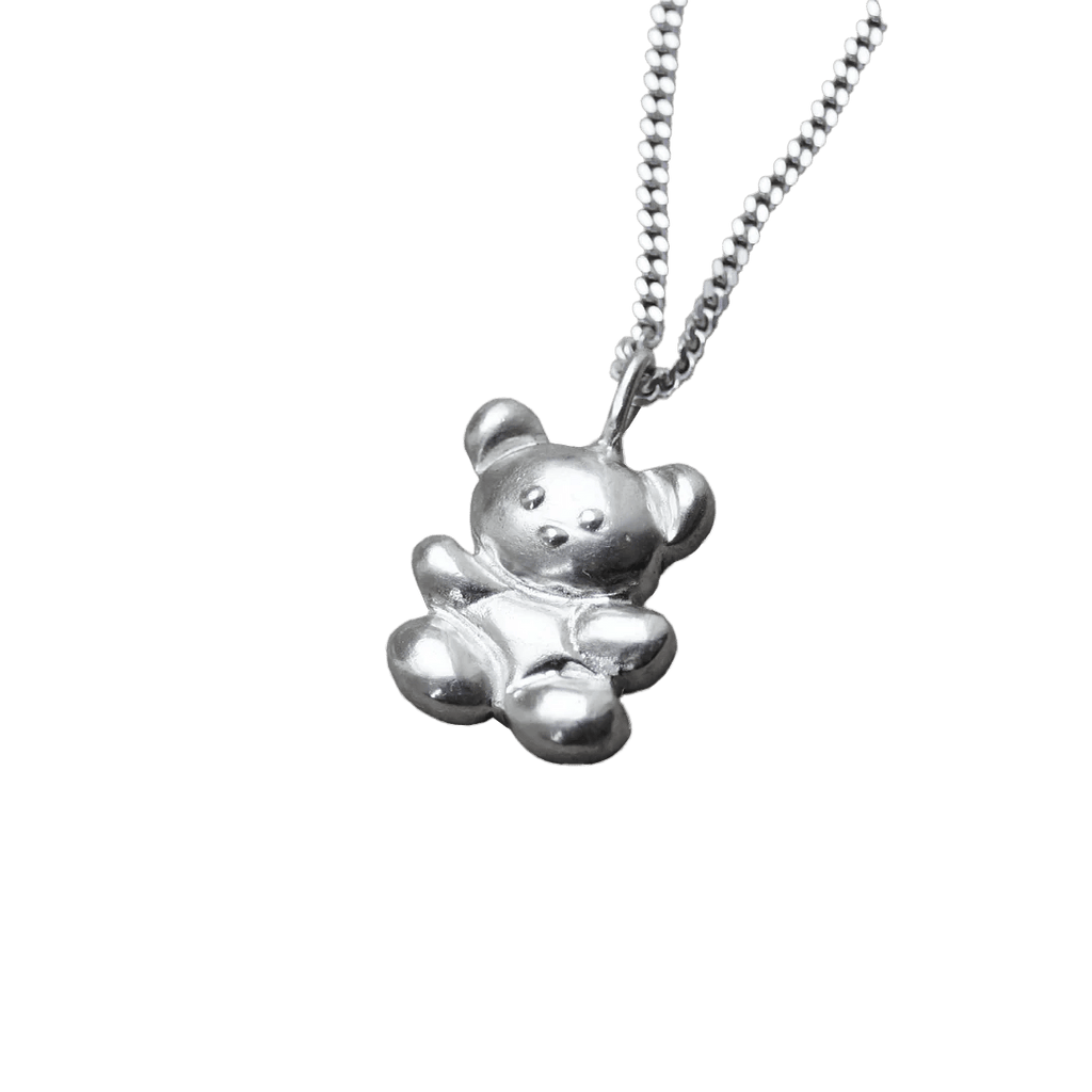 Sunday Feel Teddy Necklace (Silver) - Victoire BoutiqueSunday FeelNecklaces Ottawa Boutique Shopping Clothing