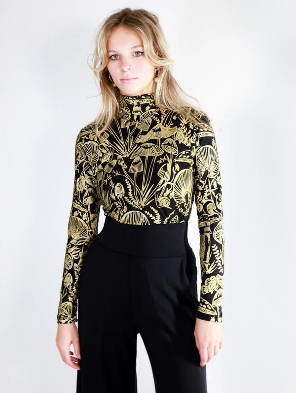 Thief & Bandit Turtleneck (Gold Shroomed) - Victoire BoutiqueThief & BanditShirts & Tops Ottawa Boutique Shopping Clothing