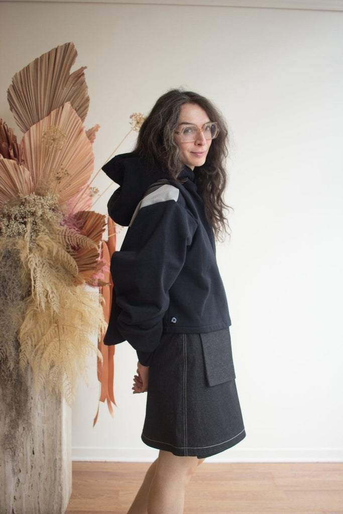 Uni Design Go - To Cropped Hoodie - Victoire BoutiqueUni DesignTops Ottawa Boutique Shopping Clothing