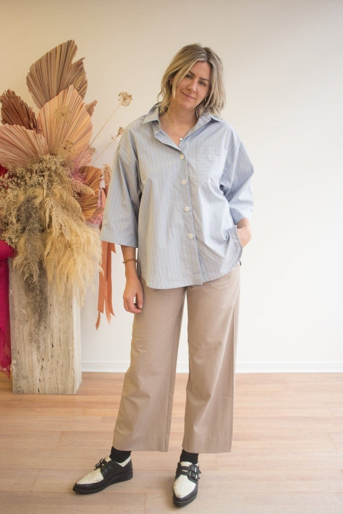 Valerie C. Loose Classic Pants (Beige) - Victoire BoutiqueValerie CPants Ottawa Boutique Shopping Clothing