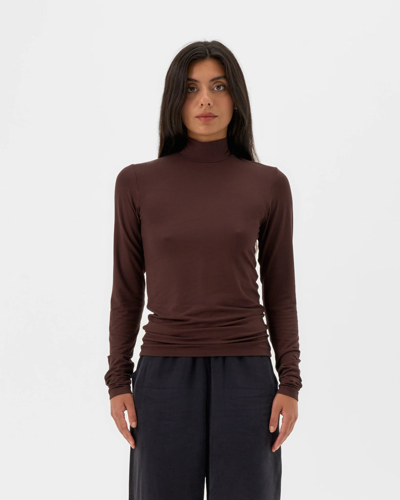Valerie C. Turtleneck (Espresso) - Victoire BoutiqueValerie CTops Ottawa Boutique Shopping Clothing