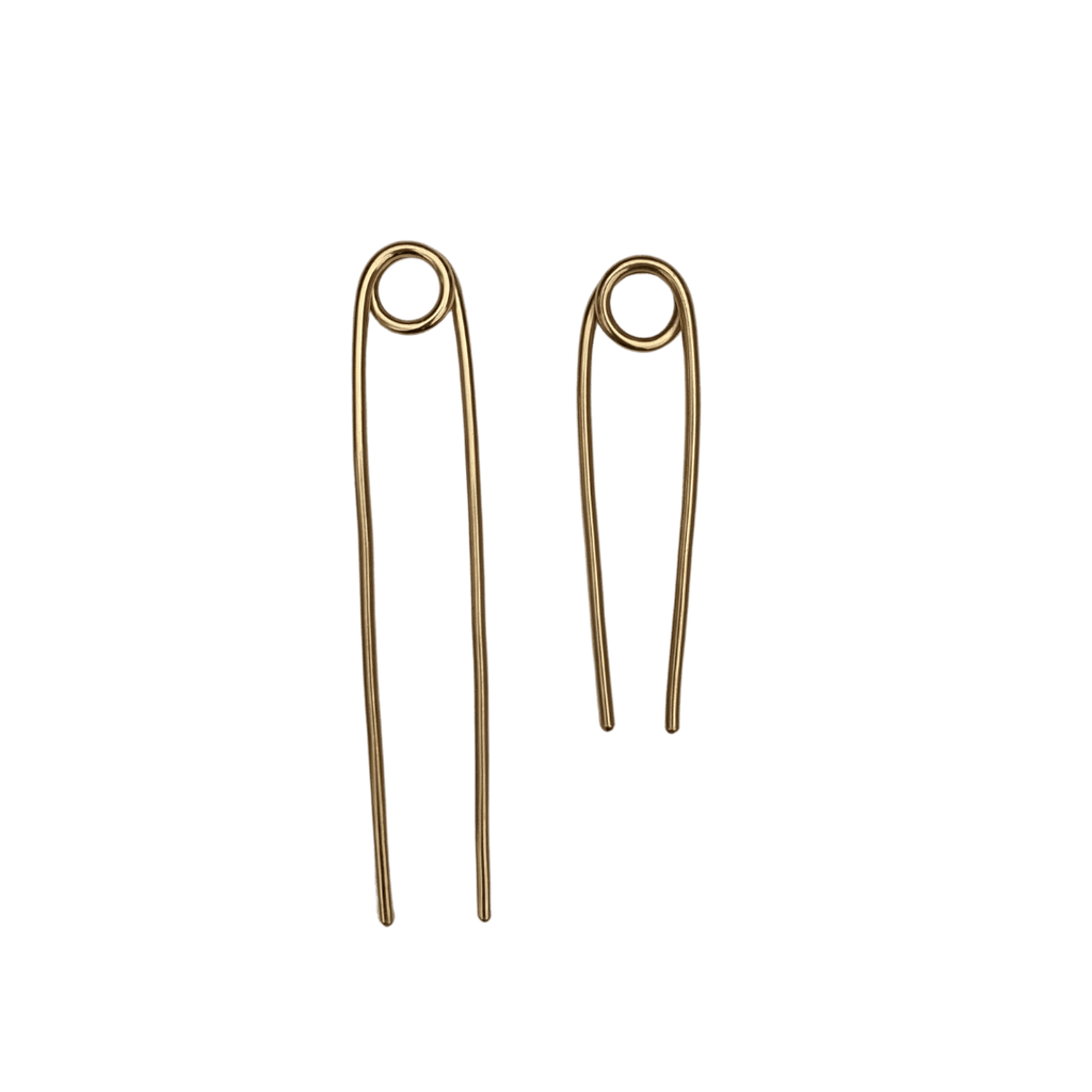 Vanderzee Safety Pin Hair Fork - Long (Brass) - Victoire BoutiqueVanderzeeHair Accessories Ottawa Boutique Shopping Clothing