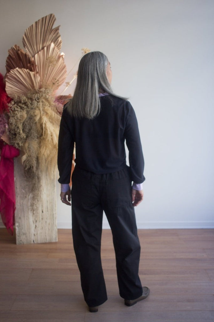 Veri Sunny Curved Trousers (Black) - Victoire BoutiqueVeriPants Ottawa Boutique Shopping Clothing