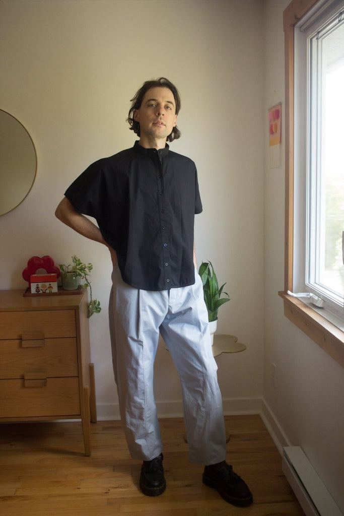 Veri Sunny Curved Trousers (Powder Blue) - Victoire BoutiqueVeriPants Ottawa Boutique Shopping Clothing