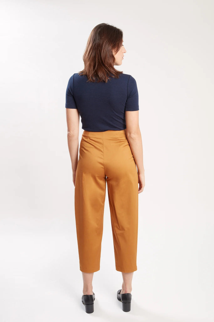 Vintage Victoire Amanda Moss Peggy Stretch Pants - Ochre - S - Victoire BoutiqueAmanda MossPants Ottawa Boutique Shopping Clothing