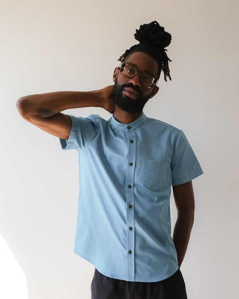 Vintage Victoire Atelier B. Denim Unisex Shirt - Large - Victoire BoutiqueValerie CTops Ottawa Boutique Shopping Clothing