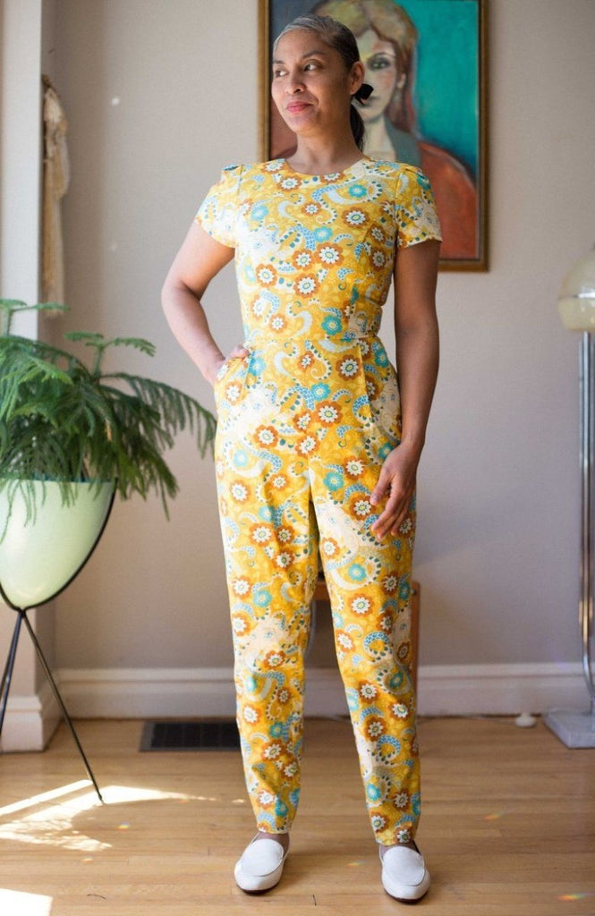 Vintage Victoire Birds of North America Auk Jumpsuit (Octopus' Daydream) - 4 - Victoire BoutiqueVictoire BoutiqueJumpsuits Ottawa Boutique Shopping Clothing