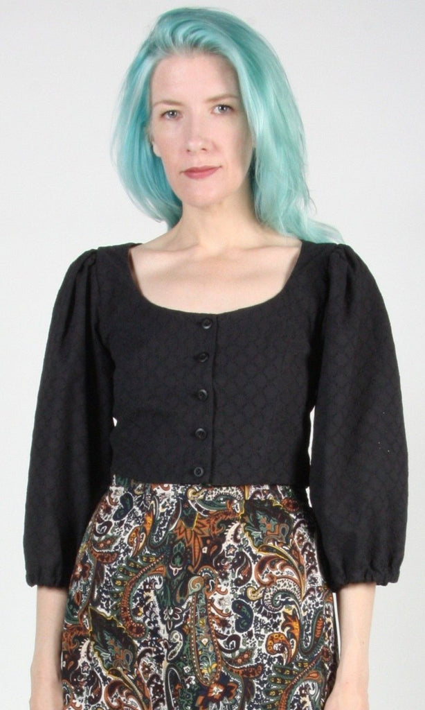 Vintage Victoire Birds of North America Carnifex Top (Black) - 6 - Victoire BoutiqueBirds of North AmericaShirts & Tops Ottawa Boutique Shopping Clothing