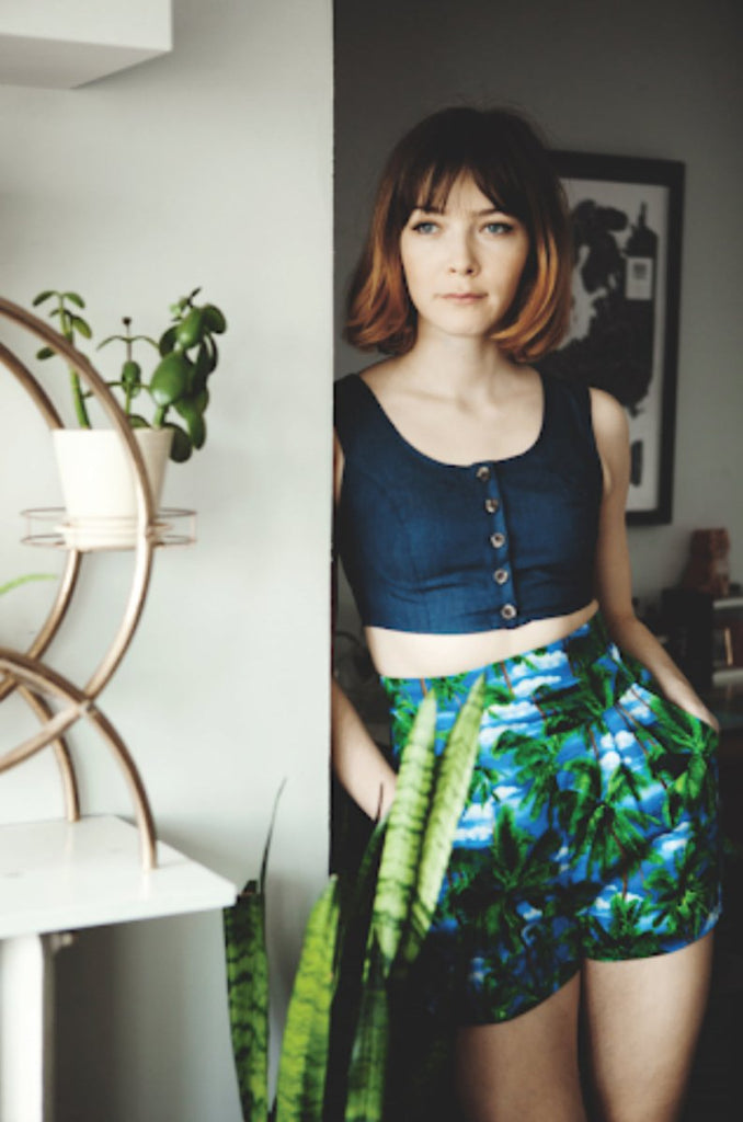 Vintage Victoire Birds of North America Tapaculo (Denim) - 6 - Victoire BoutiqueBirds of North AmericaShirts & Tops Ottawa Boutique Shopping Clothing