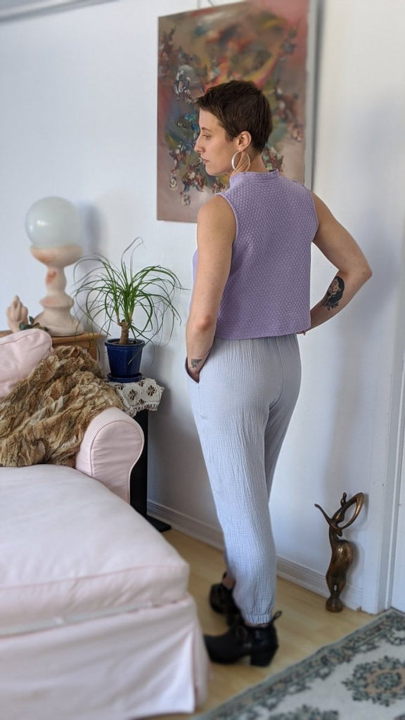 Vintage Victoire Dagg and Stacey Laurel Pants (Light Blue) - 2 - Victoire BoutiqueDagg & StaceyPants Ottawa Boutique Shopping Clothing