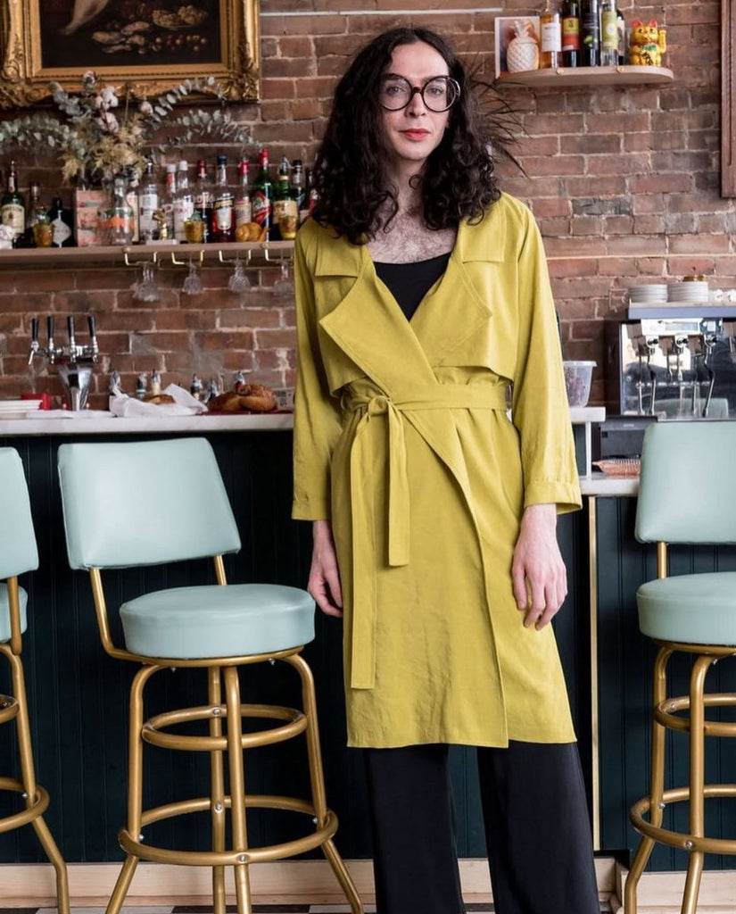 Vintage Victoire Eve Gravel Muscat Jacket (Lime) - S - Victoire BoutiqueEve GravelOuterwear Ottawa Boutique Shopping Clothing