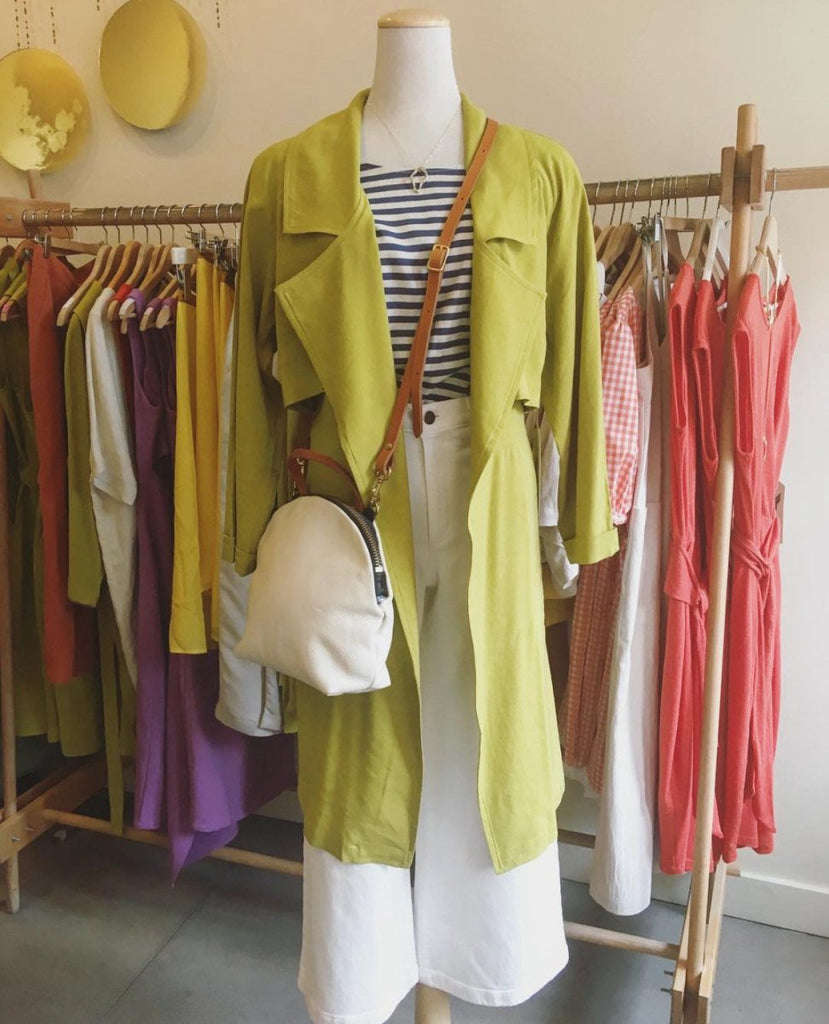 Vintage Victoire Eve Gravel Muscat Jacket (Lime) - S - Victoire BoutiqueEve GravelOuterwear Ottawa Boutique Shopping Clothing