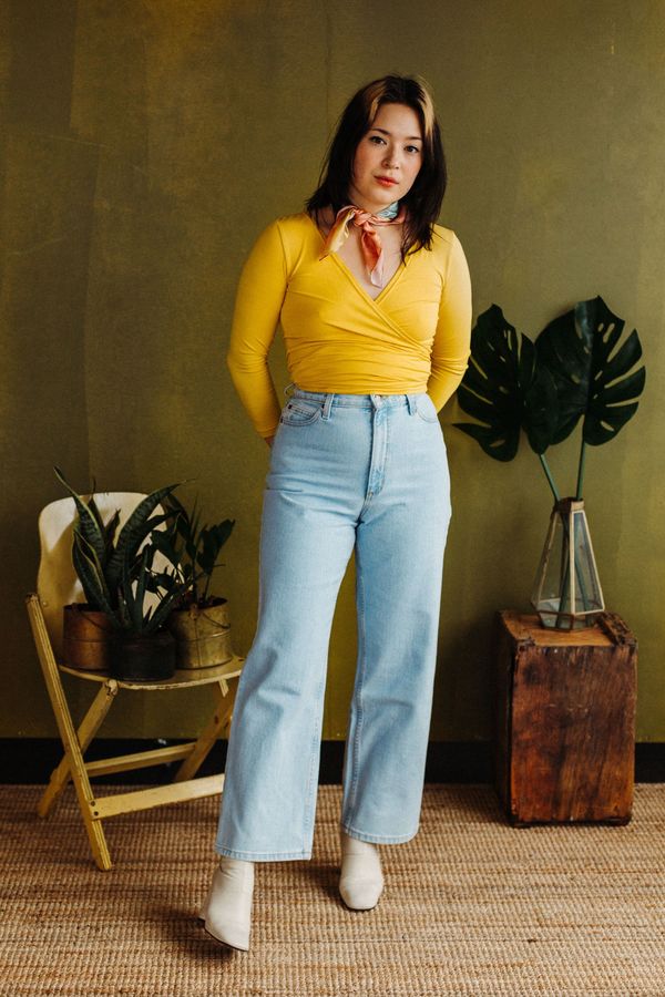 Vintage Victoire Iris Denim So Emotional - Extra Light Blue - 26 - Victoire BoutiqueIrisBottoms Ottawa Boutique Shopping Clothing