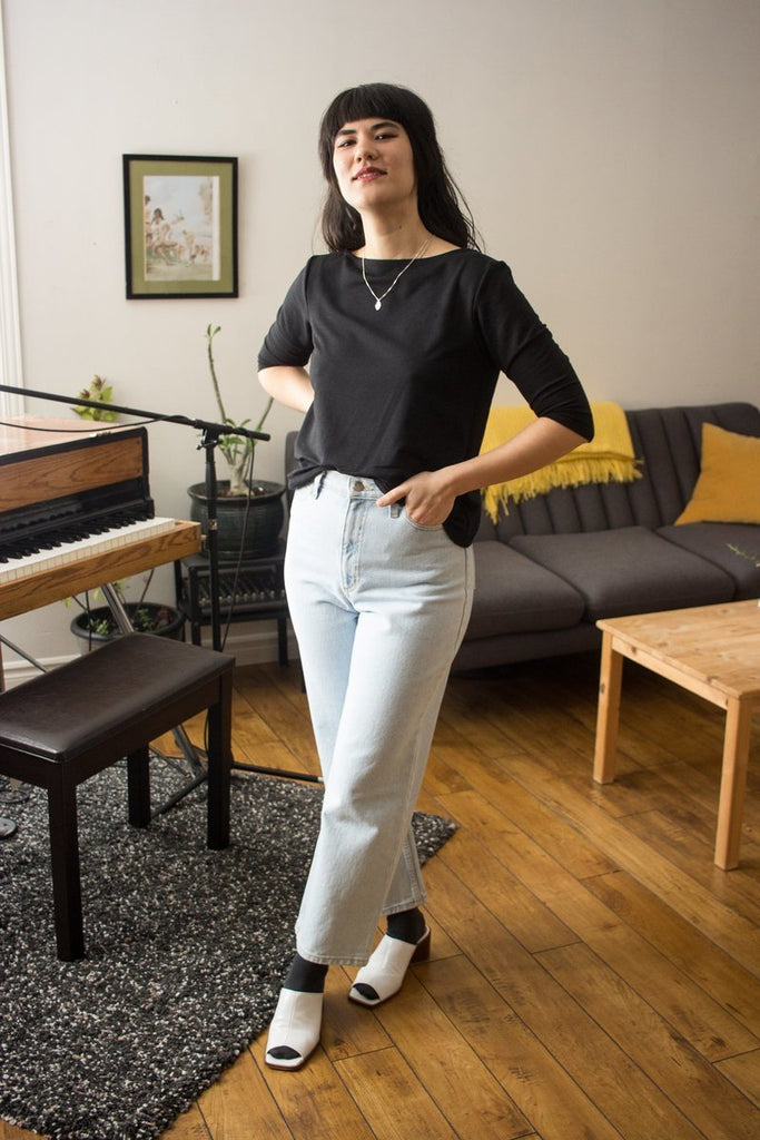 Vintage Victoire Iris Denim So Emotional - Extra Light Blue - 26 - Victoire BoutiqueIrisBottoms Ottawa Boutique Shopping Clothing