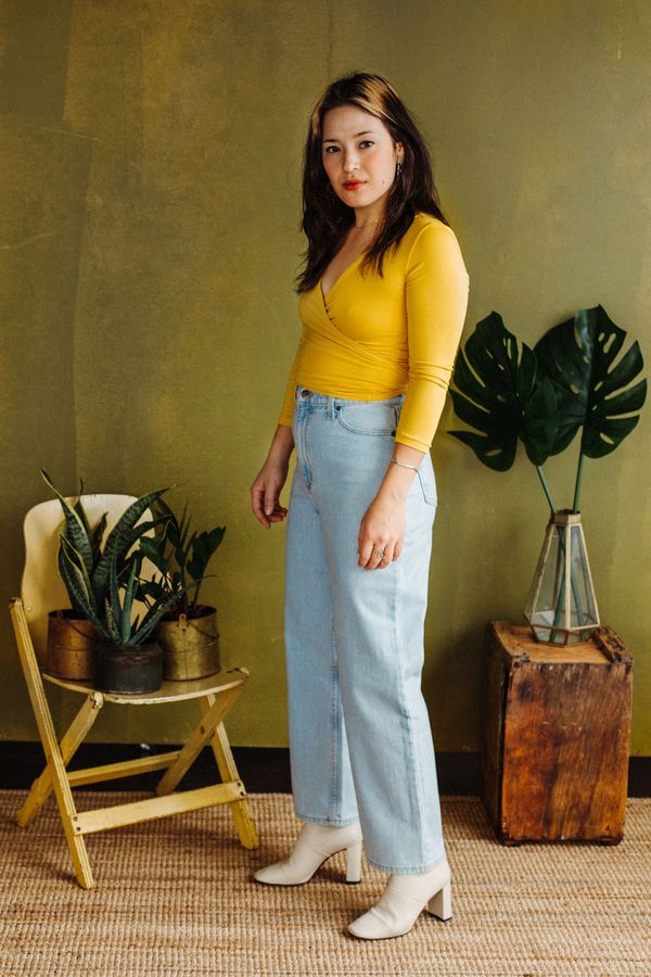 Vintage Victoire Iris Denim So Emotional - Extra Light Blue - 26 - Victoire BoutiqueIrisBottoms Ottawa Boutique Shopping Clothing