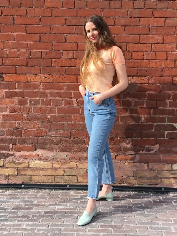 Vintage Victoire Iris Denim Whatta Man Jeans (Light Wash) - 26 - Victoire BoutiqueIrisBottoms Ottawa Boutique Shopping Clothing