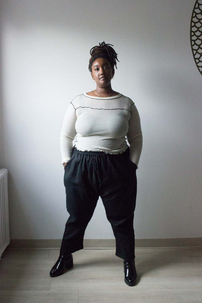 Vintage Victoire Lights of All Slouch Pant (Black) - 1X - Victoire BoutiqueLights of AllBottoms Ottawa Boutique Shopping Clothing