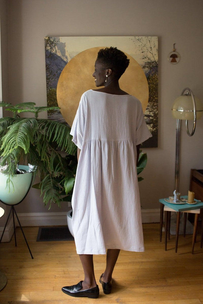 Vintage Victoire Noemiah Cecilia Dress (Blue/White Clouds) - O/S - Victoire BoutiqueNoemiahDresses Ottawa Boutique Shopping Clothing