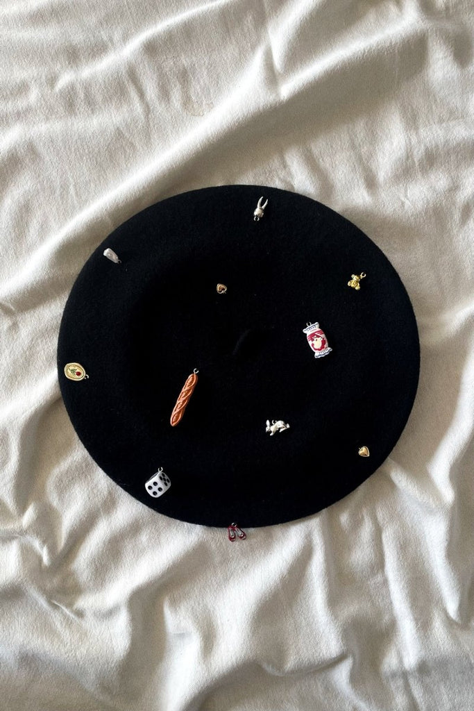 With Nini Trinket Beret (Black or Pink) - Victoire BoutiqueWith NiniHats Ottawa Boutique Shopping Clothing