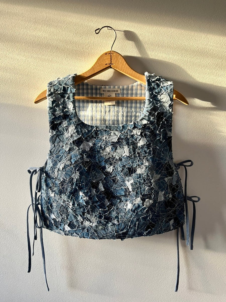 Wyatt House Design Co Tidal Shift Vest (Denim) - Victoire BoutiqueWyatt House DesignSweater Ottawa Boutique Shopping Clothing